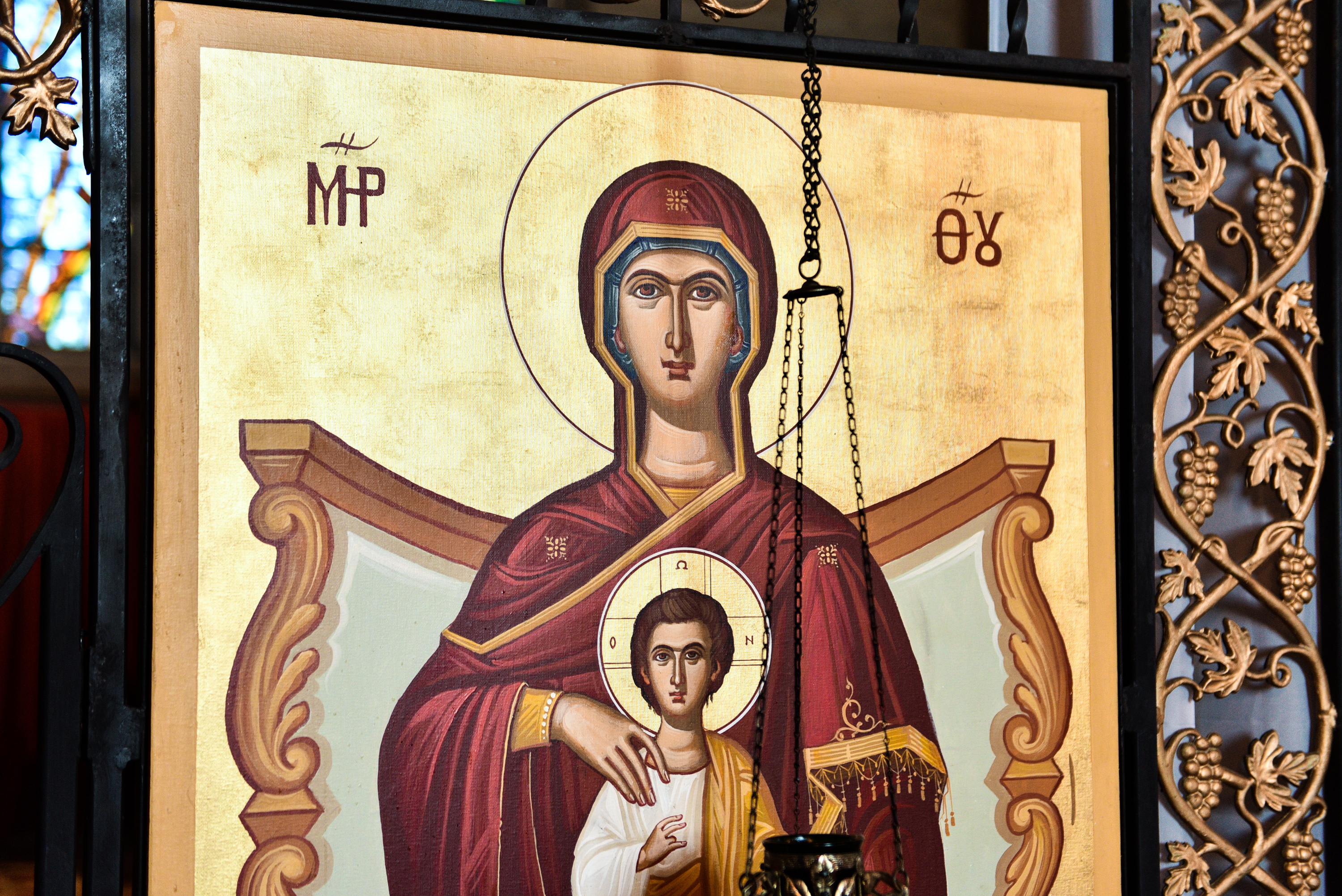 Icon of the Theotokos with Christ from Saint George Orthodox Church in Upper Darby, PA.